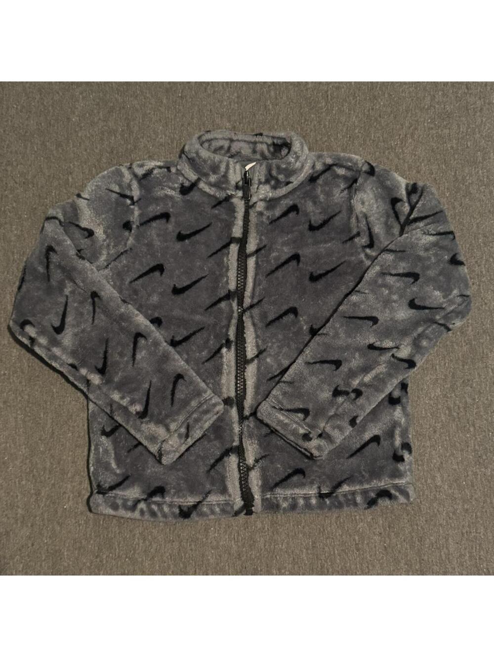 Kids Grey Nike fleece jacket size 4T #nike #fleece